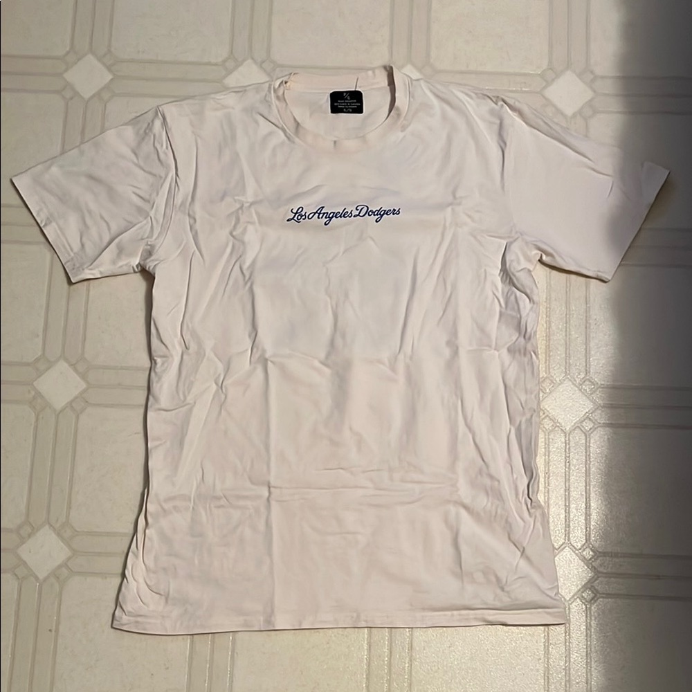 Peace Collective - Los Angeles Dodgers Heavyweight Cream T-Shirt - Size XL